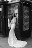 Sexy Julie Vino sirène robe en dentelle complète chérie sans dossier de mariée