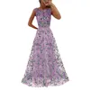 Lasperal 2017 Цветочные Вышивка Длинные Maxi Платье Платье Вечернее Платье Невесте Банкет Элегантный Доза Party Prom Vestidos Формальная