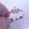 choucong 2017 blomma stil kvinnor ring diamant 925 sterling silver engagemang bröllop band ring för kvinnor män älskar smycken