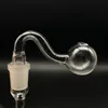 Verre tube de brûleur à huile épaisse verre tube de brûleur à l'huile de pyrex pour fumer des tuyaux d'eau du tabac du tube de verre clair tuyau main pas cher de narguilés