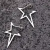 Semitree 316L Titanium Steel Star Shape Hoop Earrings Circle Earring for Men Women Punk Jewelry Party Decoration Accessories4243729