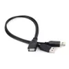 USB 2.0 ذكر إلى USB أنثى 2 مزدوجة مزدوجة USB شحنة محور الكابلات امتداد الإناث