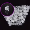 100個/バッグプラスチックマイクロブレードタトゥーインクキャップカップ顔料クリアホルダー容器Mサイズ針の先端の握り電源