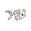 Dorapang 100% 925 Sterling Silver Charms Bead Bear Fish Tigon Fit Armband Glaspärlor DIY Armband Fabrikerna Partihandel