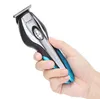 Aparador kemei km5031 11 em 1 máquina de cortar cabelo aparador de orelha nariz trimmer 3 lâmina barbeador gravura trimmer kit aliciamento com 4 pentes guia