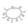 Chaussure hissée Bracelet Bracelet plaqué argent sterling ; Nouvelle arrivée mode hommes et femmes bracelet en argent 925 SPB108