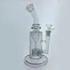 facebook trump Bong in vetro Torus super spesso Torus Recycler vetro per fumatori Bong per pipa ad acqua fab egg dab rig vetro Narghilè 14,4 mm Giunto