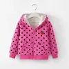 Bibicola Baby Girls Winter Clothing Dzieci Cartoon Tops Kurtka Girls Ciepłe stroje Kids Plus Velvet Bluzy Bluzy Urzeszaj