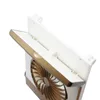 4 in 1 Draagbare Mini Solar Light Fan Solar Energy Min Electric Fans 30 LED met Flashlight Oplaadbare Lamp Groothandel