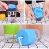 Couvercles de Sippy en paille de Silicone souple de qualité sans BPA pour tasse de lait tasse de lait couvercle de tasse en Silicone avec trou de paille étanche