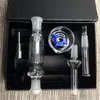 NC Nector Toplayıcı Kitleri 10mm 14mm Eklem Mini Boruları Titanyum İpucu ile Sigara Aksesuarları Tırnak Dab Saman Saman Saman Siparişi Nektör Toplayıcıları Siyah Kırmızı Beyaz Kutu Paketi NC01