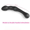 NEW 3 Styles Manual Black Big Pull Beads Anal Plug Silicone Dildo Anal Double Head Butt Plug Sex Toys For Gay Men3544515