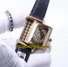 여자 친구 선물 Reverso 스위스 쿼츠 화이트 다이얼 로즈 골드 다이아몬드 베젤 여자 시계 가죽 스트랩 패션 레이디 손목 시계