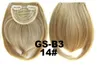 Nya 32 färger Kort framsida Neat Bangs Syntetisk Hair Fringe Bang Hairpiece Clip In Front Hair Extension Straight