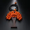 Regenbogen-Holzperlen-Anhänger-Halskette, handgefertigt, Baum des Lebens, modische Boho-Ethno-lange Statement-Halsketten, Schmuck für Frauen, Geschenk