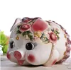 Ceramiczne Śliczne Różowe Świnia Piggy Bank Home Decor Crafts Room Dekoracja Obiekty Ornament Porcelanowe Figurki Zwierząt Prezent Dla Dziewczyn