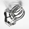 Stealth Lock Chastity Cage Stainless Steel Male Chastity Device Sex Toys For Men Penis Lock Cock Cage with Anti-Spike Ring