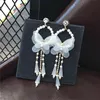 Vintage Pearl Drop Ohrringe für Frauen Tierfaller Butterfly Dangle Ohrdesigner Schmuck als Geschenk