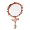 Mini miroir de maquillage pliant cosmétique de poche de Style Antique Vintage or Rose rond 7445431