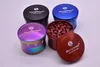 HOT on sale Drum Rainbow Metal Herb Grinder For Tobacco 4 Pieces Sharpstone Zinc Alloy Herb Grinders Rainbow Grinder