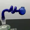 Tubi di fumo Narghilè Bong Glass Rig Oil Water Bong Spirale colorata S wok