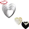 Wholesale- 5 pcs / Set Cookie Moule Ensemble En Acier Inoxydable Star Coeur Fleur Fleur Shape Gâteau Faire décoration de coupe Fondante