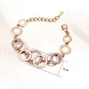 Charm Bracelets for Women Silver Rose Gold Woman Crystal Chain Bracelets Accessory Hip Hop Party Rock Fashion Jewelry