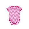 Babykläder 2018 Nyaste påskens dag Kläder Tjejer Jumpsuits Stripe Tryckt Kortärmad Romper Baby Girls Kläder Boutique 7styles