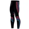 Groothandel-compressie panty kleurrijke lijn ontwerp lange broek fitness leggings mannen slim fit slijtage joggers oefenen bodybuilding broek