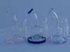 6 inç cam bongs nargile inline perc 5mm kalın su borusu 14mm kadın eklem yağ dab mini kuleleri 4mm kuvars banger bong kase