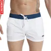 Męskie pnie kąpielowe Nylon Szybki suchy luźny Swimwear Liner siatki Spodenki pływać Swim Draphsting Men Swimsuits Soc Running Joggers