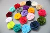 Gros-200pc / lot moins cher Prix 1.5" Felt Fleurs, multi Rose Fleur Rosette Fleur Filles Chapeaux Accessoires de cheveux 26colors