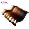 AliMagic Brazilian Straight Virgin Hair Extensions Natural Color 100g/Bundle Remy Bulk Hair, Human Hair Bulk For Braiding 12 Colors Optional