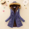 Women's Down & Parkas Wholesale- 2021 Female Women Winter Coat Thickening Cotton Jacket Womens Outwear For Winter1