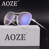 AOZE Crystal Rhinestone Oversized Sunglasses For Women Optical Glasses Frame Clear Lens Anti Blue Ray Anti UV400 High Quality71420230n