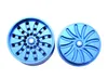 New concept of metal smoke grinder, tooth rotating blade, cigarette lighter, aluminum alloy four layer