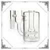 Capteurs de cendres déroulants Glass Recycler avec pomme de douche Capteur de cendres perc 14mm 18mm Capteurs de cendres déroulants en verre pour accessoires de bongs en verre
