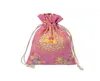 500pcs/lot 10x14cm Burlap Drawstring bag Twist cloth Sachet Pouch Jewelry Packing Bags Wedding party Christmas Gift Bag