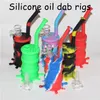 Wasserpfeifen Silikon-Fass-Rigs Mini-Silikon-Rig Dab Bongs Wasserpfeife Ölfass-Bong mit Glasschüsseln Quarz-Banger kostenlos DHL