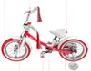 ミジアスクーター14/16インチの子供のバイクのための二重ブレーキシステムの調節可能なサドル