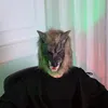 Volwassenen Unisex Wolf Maskers Simulatie Halloween Handschoenen Hoofddeksel Partij Props Prank Horror Cosplay Douane Rubber Bang