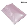 多サイズのピンクの再販可能な光沢のある光沢のあるマイラーフォイルのジッパーの食糧貯蔵袋アルミホイルの自己シールジッパーロック食品包装袋