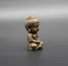 Antique Miscellaneous Collection Mini-Taschen-Buddha-Buddha, kleine Dekoration, antike Bronze-Buddha-Statue