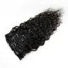 Brazilian Curly Clip In Extensions 100g Brasilianska Djup Curly Virgin Hair Clip Ins 7st / Lot