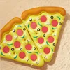 inflatable pizza mattress swimming pool floating pizza swim rings air lounge raft water sport toy leisure water bed raft row