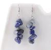 Natural Healing Crystal Sodalite Chip Gemstone Dangle Earrings Natural Mixed Gemstone Chakra Women Fashion Jewelry Lover Gift