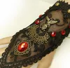 Hot New Gothic Punk Vintage Ręcznie Ozdoby Ghost Head Lady Black Lace Bransoletka Modna Osobowość Klasyczna Delikatna Elegancja