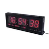 48 cm Cyfrowy Zegar Ścienny Duży LED Czas Kalendarz Temperatura Desk Stół Zegary LED Watch Wall Relogio de Parede Home Decoracion