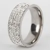 Hele nieuwe mode roestvrijstalen ring inleg volledige gesimuleerde diamanten ring 8 mm breedtebedrijf voor mannen cadeau 6249621