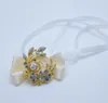 Ange éternel, broche européenne et américaine, poignet de mariée, boîte-cadeau d'ornement de fleur de satin, fleur d'émulation